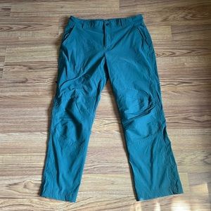 Columbia Omni-Shield pants for Men size 34Wx30L color green.